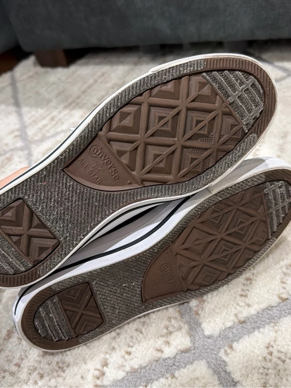 Converse Chuck Taylor All Star Shoreline Gray Slip On Sneakers 570485F Womens 7